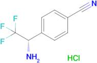 (S)-4-(1-Amino-2,2,2-trifluoroethyl)benzonitrile hydrochloride