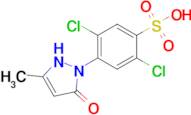 2,5-dichloro-4-(3-methyl-5-oxo-2,5-dihydro-1H-pyrazol-1-yl)benzene-1-sulfonic acid