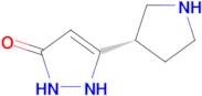 5-[(3S)-pyrrolidin-3-yl]-2,3-dihydro-1H-pyrazol-3-one