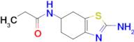 2-Amino-4,5,6,7-tetrahydro-6-(propanoylamino)benzothiazole