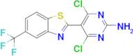 4,6-Dichloro-5-[5-(trifluoromethyl)-2-benzothiazolyl]-2-pyrimidinamine