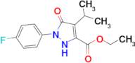 ethyl 1-(4-fluorophenyl)-5-oxo-4-(propan-2-yl)-2,5-dihydro-1H-pyrazole-3-carboxylate