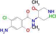 4-Amino-5-chloro-2-methoxy-N-((3S,4R)-3-methoxypiperidin-4-yl)benzamide hydrochloride