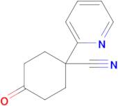 4-Oxo-1-(pyridin-2-yl)cyclohexane-1-carbonitrile