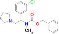 Benzyl (1-(3-chlorophenyl)-2-(pyrrolidin-1-yl)ethyl)(methyl)carbamate