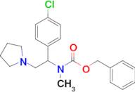 Benzyl (1-(4-chlorophenyl)-2-(pyrrolidin-1-yl)ethyl)(methyl)carbamate