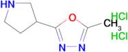 2-Methyl-5-(pyrrolidin-3-yl)-1,3,4-oxadiazole dihydrochloride