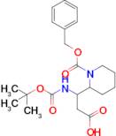 3-(1-((Benzyloxy)carbonyl)piperidin-2-yl)-3-((tert-Butoxycarbonyl)amino)propanoic acid