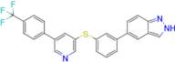 5-(3-((5-(4-(Trifluoromethyl)phenyl)pyridin-3-yl)thio)phenyl)-2H-indazole