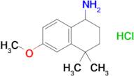 6-Methoxy-4,4-dimethyl-1,2,3,4-tetrahydronaphthalen-1-amine hydrochloride