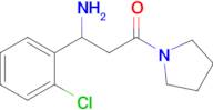 3-Amino-3-(2-chlorophenyl)-1-(pyrrolidin-1-yl)propan-1-one