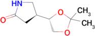 (S)-4-((S)-2,2-Dimethyl-1,3-dioxolan-4-yl)pyrrolidin-2-one