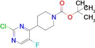 tert-Butyl 4-(2-chloro-5-fluoropyrimidin-4-yl)piperidine-1-carboxylate