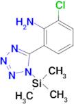 2-Chloro-6-(1-(trimethylsilyl)-1H-tetrazol-5-yl)aniline