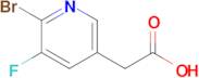 2-(6-Bromo-5-fluoropyridin-3-yl)acetic acid