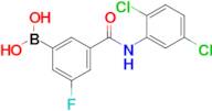 (3-((2,5-Dichlorophenyl)carbamoyl)-5-fluorophenyl)boronic acid