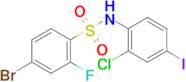 4-Bromo-N-(2-chloro-4-iodophenyl)-2-fluorobenzenesulfonamide