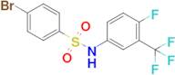 4-Bromo-N-(4-fluoro-3-(trifluoromethyl)phenyl)benzenesulfonamide