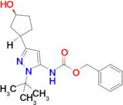 Benzyl (1-(tert-butyl)-3-((1R,3S)-3-hydroxycyclopentyl)-1H-pyrazol-5-yl)carbamate