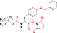(S)-2,5-Dioxopyrrolidin-1-yl 3-(4-(benzyloxy)phenyl)-2-((tert-butoxycarbonyl)amino)propanoate