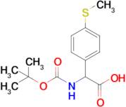 2-((Tert-butoxycarbonyl)amino)-2-(4-(methylthio)phenyl)acetic acid