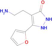 4-(2-Aminoethyl)-5-(2-furyl)-1,2-dihydro-3H-pyrazol-3-one