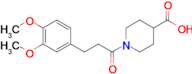 1-[3-(3,4-Dimethoxyphenyl)propanoyl]piperidine-4-carboxylic acid