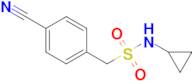 1-(4-Cyanophenyl)-N-cyclopropylmethanesulfonamide