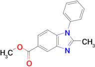 Methyl 2-methyl-1-phenyl-1,3-benzodiazole-5-carboxylate