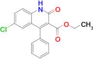 Ethyl 6-chloro-2-oxo-4-phenyl-1,2-dihydro-3-quinolinecarboxylate