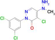 4-Chloro-2-(3,5-dichlorophenyl)-5-(1-methylhydrazino)-2,3-dihydropyridazin-3-one