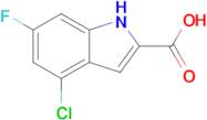 4-Chloro-6-fluoro-1h-indole-2-carboxylic acid