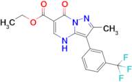 ethyl 2-methyl-7-oxo-3-[3-(trifluoromethyl)phenyl]-4H,7H-pyrazolo[1,5-a]pyrimidine-6-carboxylate