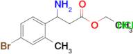 Ethyl 3-amino-3-(4-bromo-2-methylphenyl)propanoate, HCl