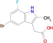 (5-Bromo-7-fluoro-2-methyl-1h-indol-3-yl)acetic acid