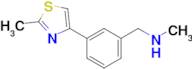 N-Methyl-N-[3-(2-methyl-1,3-thiazol-4-yl)benzyl]amine