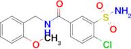 4-Chloro-N-(2-methoxybenzyl)-3-sulfamoylbenzamide