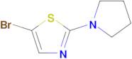 5-Bromo-2-pyrrolidinothiazole