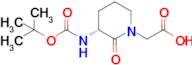 (R)-2-(3-(tert-Butoxycarbonylamino)-2-oxopiperidin-1-yl)acetic acid