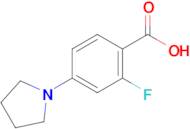 2-Fluoro-4-pyrrolidinobenzoic acid