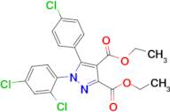 5-(4-Chloro-phenyl)-1-(2,4-dichloro-phenyl)-1h-pyrazole-3,4-dicarboxylic acid diethyl ester