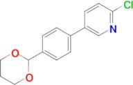 5-(4-(1,3-Dioxan-2-yl)phenyl)-2-chloropyridine