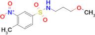 N-(3-Methoxypropyl)-4-methyl-3-nitrobenzenesulfonamide