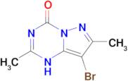 8-bromo-2,7-dimethyl-1H,4H-pyrazolo[1,5-a][1,3,5]triazin-4-one