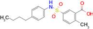 5-[(4-Butylphenyl)sulfamoyl]-2-methylbenzoic acid