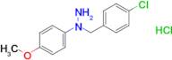 1-(4-Chlorobenzyl)-1-(4-methoxyphenyl)hydrazine hydrochloride