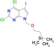 2,4-Dichloro-5-iodo-7-{[2-(trimethylsilyl)ethoxy]methyl}-7H-pyrrolo[2,3-d]pyrimidine