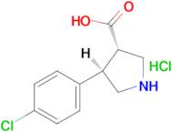 (3S,4R)-4-(4-chlorophenyl)-3-Pyrrolidinecarboxylic acid hydrochloride (1:1)