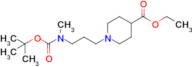 1-[3-(tert-Butoxycarbonyl-methyl-amino)-propyl]-piperidine-4-carboxylic acid ethyl ester