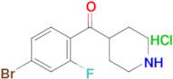 4-(4-Bromo-2-fluorobenzoyl)piperidine, HCl